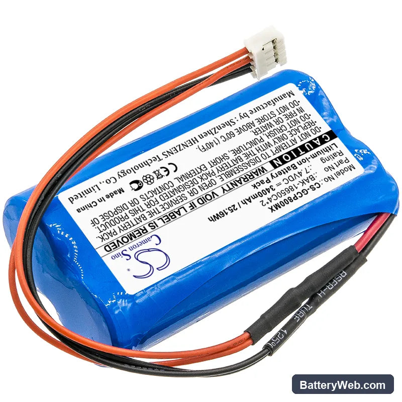 G-CARE SP-800 Replacement Battery, 7.4V, 3400mAh, Li-ion 2