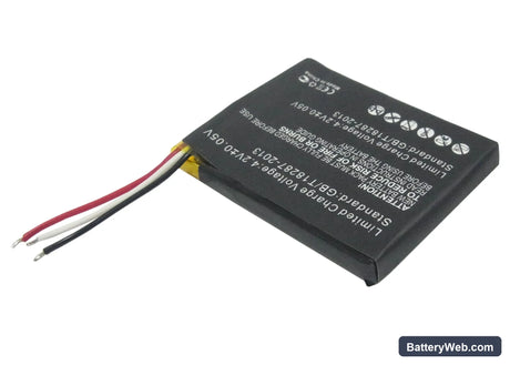 GoPro Wi-Fi Remote Replacement Battery, 3.7V, 350mAh, Li-Polymer 3