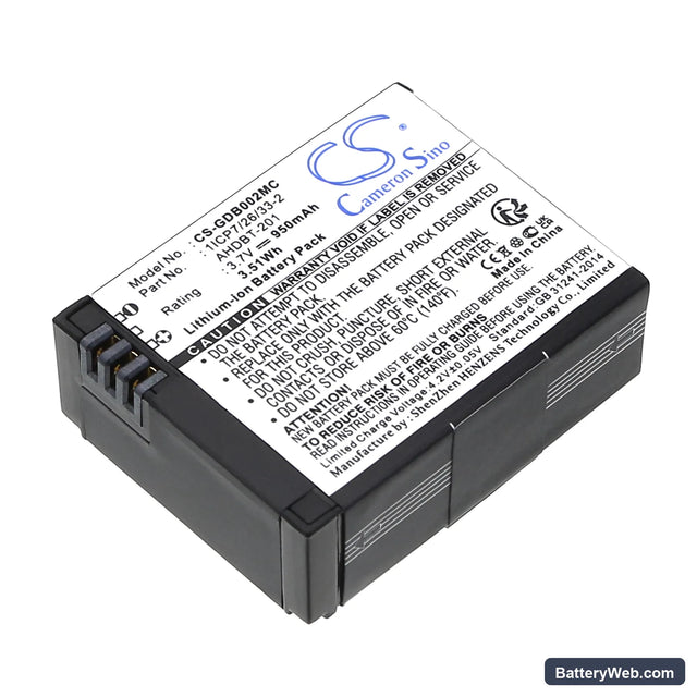 Mevo A7310 Replacement Battery, 3.7V, 950mAh, Li-ion 1
