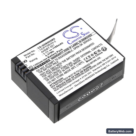 Mevo A7310 Replacement Battery, 3.7V, 1180mAh, Li-ion 1