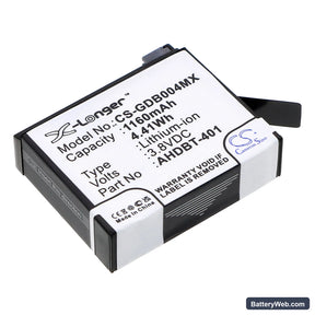 GoPro Hero 4 Replacement Battery, 3.8V, 1160mAh, Li-ion 1