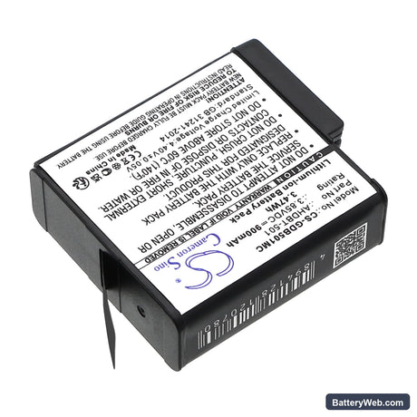 GoPro Hero 5 Replacement Battery, 3.85V, 900mAh, Li-ion 2