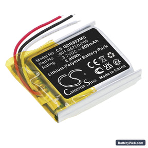 GoPro CHDHS-101 Replacement Battery, 3.7V, 800mAh, Li-Polymer 1