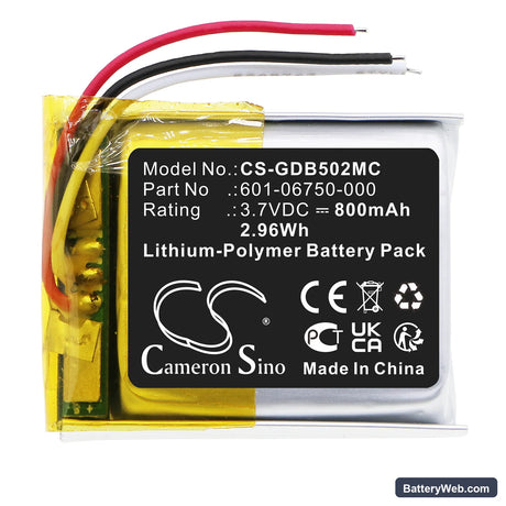 GoPro CHDHS-101 Replacement Battery, 3.7V, 800mAh, Li-Polymer 3