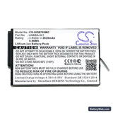 GoPro Fusion Replacement Battery, 3.8V, 2620mAh, Li-ion 3