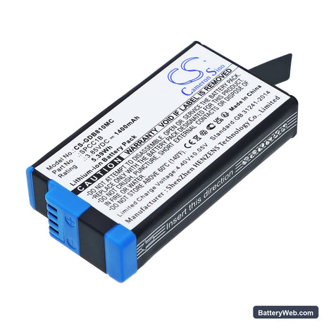 GoPro Max Replacement Battery, 3.85V, 1400mAh, Li-ion 1