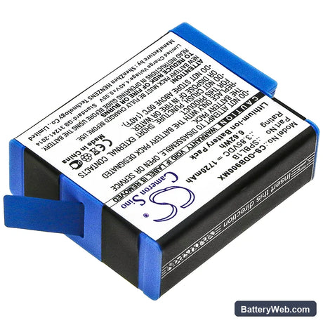 GoPro AHDBT-901 Replacement Battery, 3.85V, 1720mAh, Li-ion 2