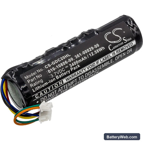 Garmin Astro 220 Replacement Battery, 3.7V, 3400mAh, Li-ion 1