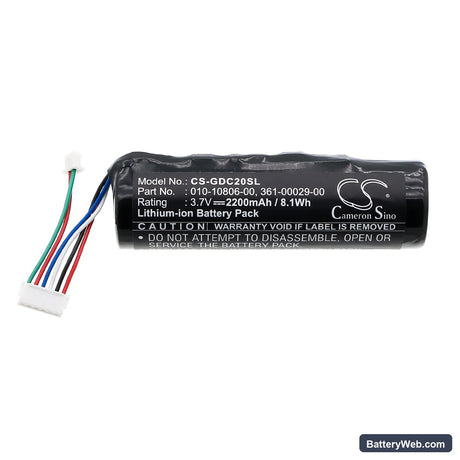 Garmin Astro 220 Replacement Battery, 3.7V, 2200mAh, Li-ion 3