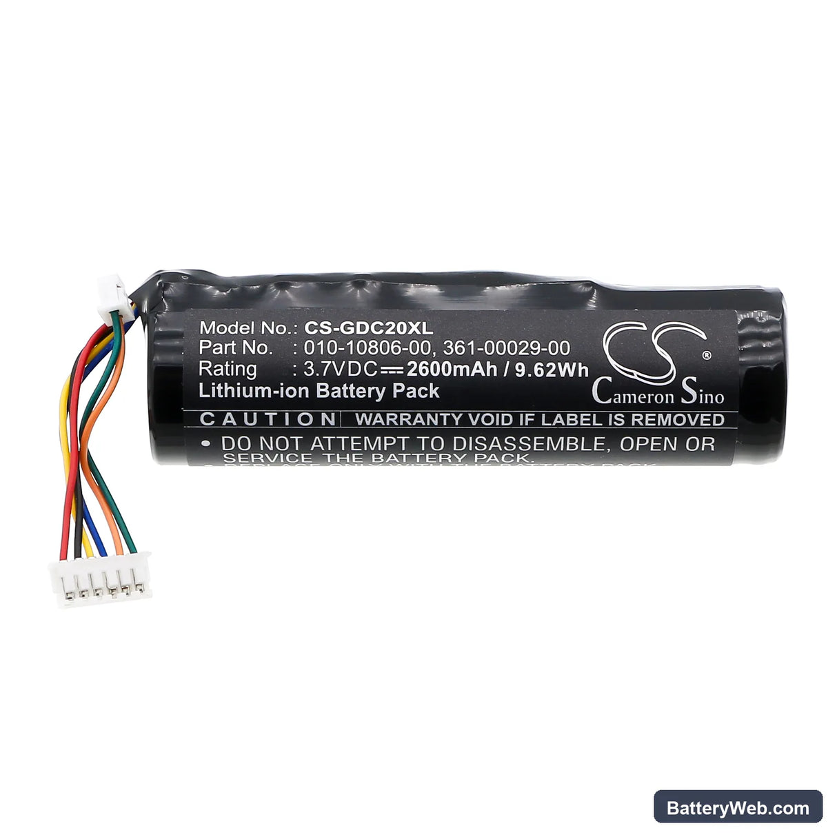 Garmin Astro 220 Replacement Battery, 3.7V, 2600mAh, Li-ion 3
