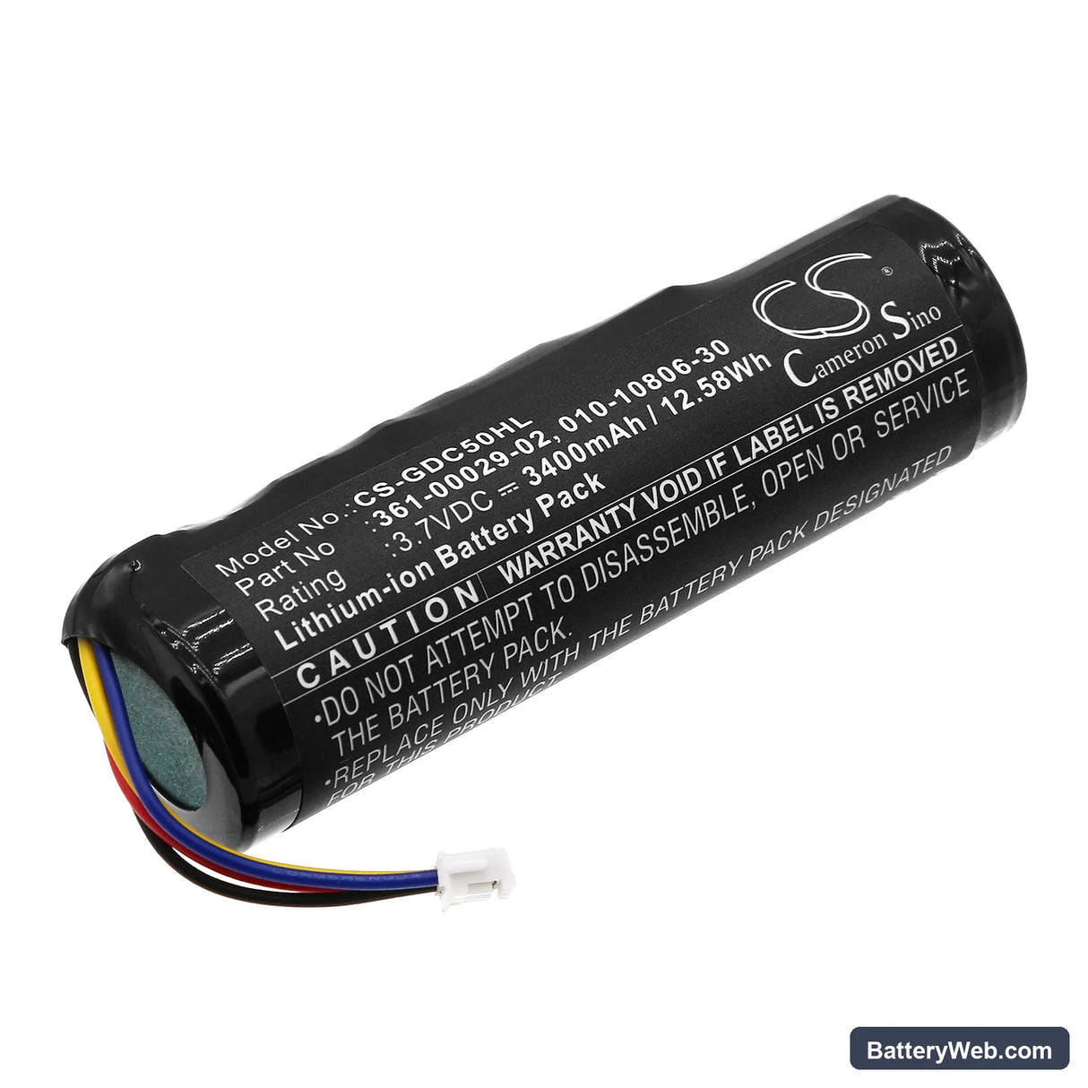 Garmin DC50 Replacement Battery, 3.7V, 3400mAh, Li-ion 1