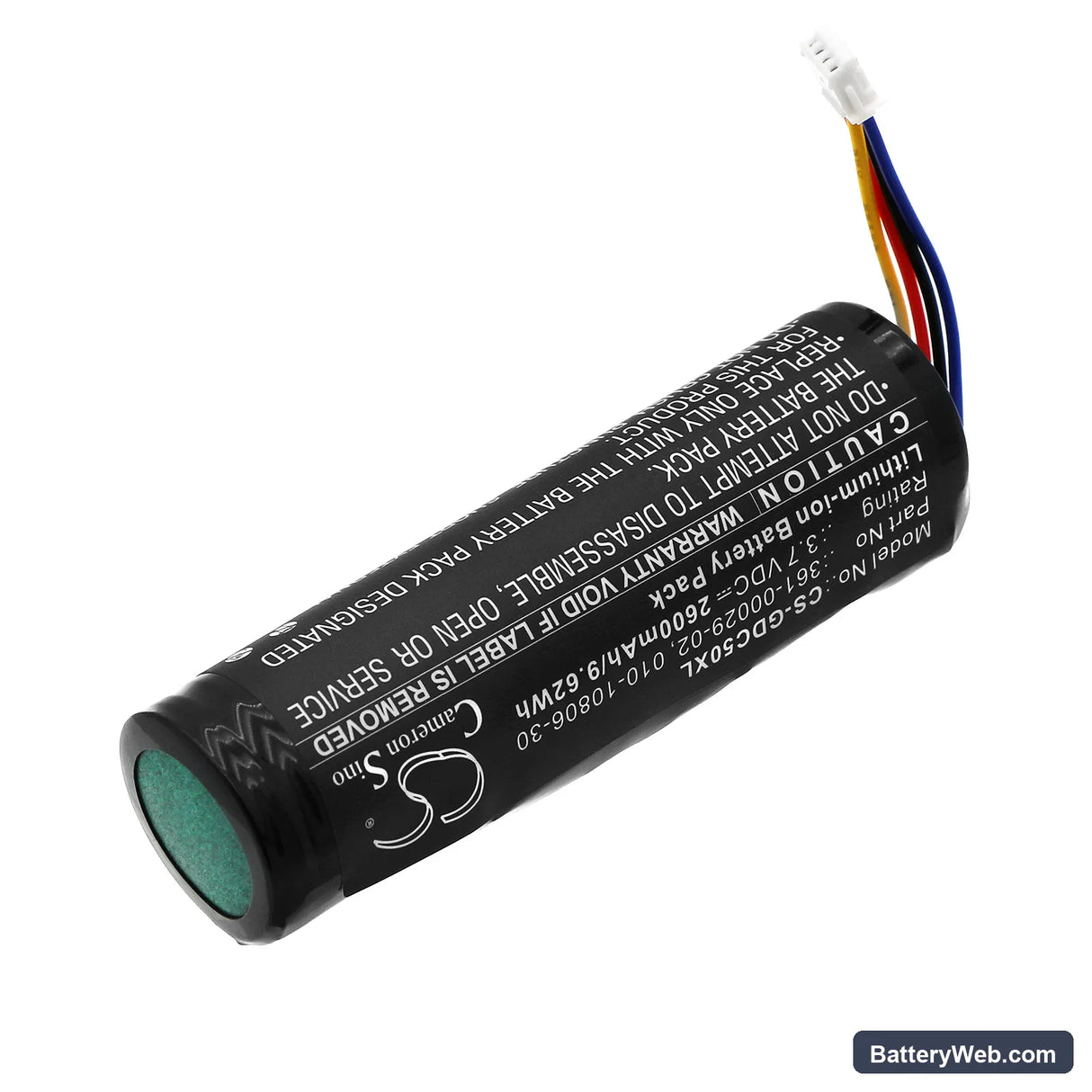 Garmin DC50 Replacement Battery, 3.7V, 2600mAh, Li-ion 2
