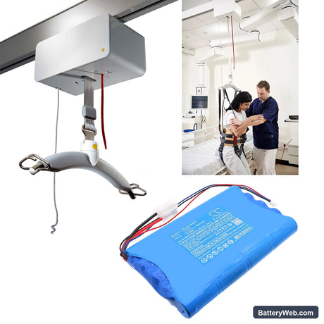 Guldmann GH3 Ceiling Lift Replacement Battery, 24V, 3000mAh, Ni-MH 5