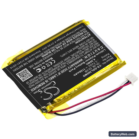 Dermatoscope DL200 HR Replacement Battery, 3.7V, 1150mAh, Li-Polymer 2