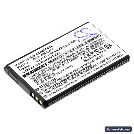 Grandstream 1595 Replacement Battery, 3.7V, 900mAh, Li-ion 1