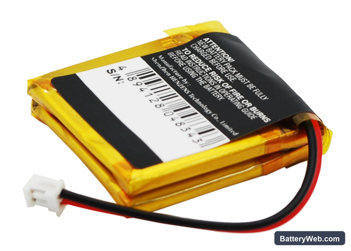 GE 2-5110 Replacement Battery, 3.7V, 500mAh, Li-Polymer 5