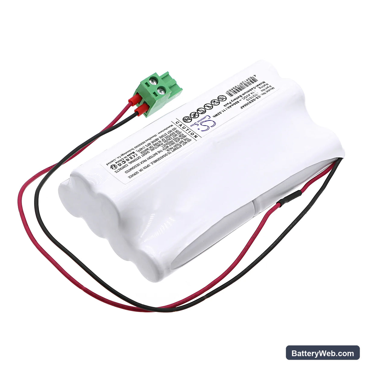 GEZE TSA350 Replacement Battery, 14.4V, 800mAh, Ni-CD 2