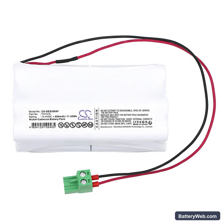GEZE TSA350 Replacement Battery, 14.4V, 800mAh, Ni-CD 3