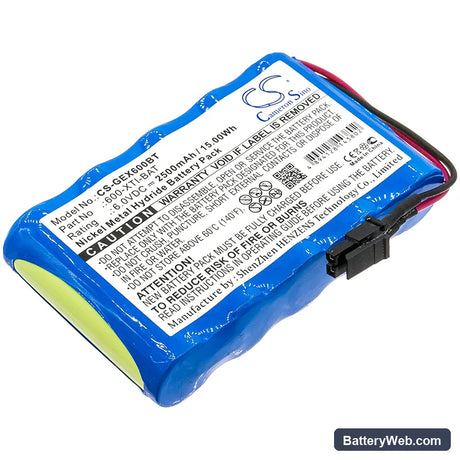 Simon Xti Alarm Panel Replacement Battery, 6V, 2500mAh, Ni-MH 1