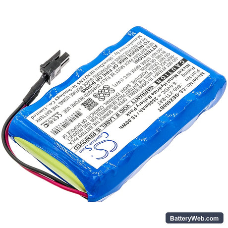 Simon Xti Alarm Panel Replacement Battery, 6V, 2500mAh, Ni-MH 2