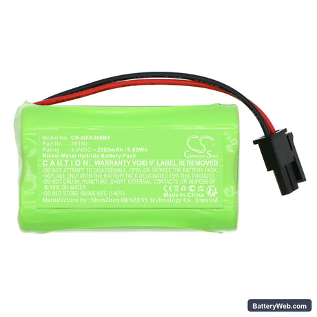 Grothe FA30 Replacement Battery, 4.8V, 2000mAh, Ni-MH 3