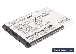 GFive A78 Replacement Battery, 3.7V, 1750mAh, Li-ion 1