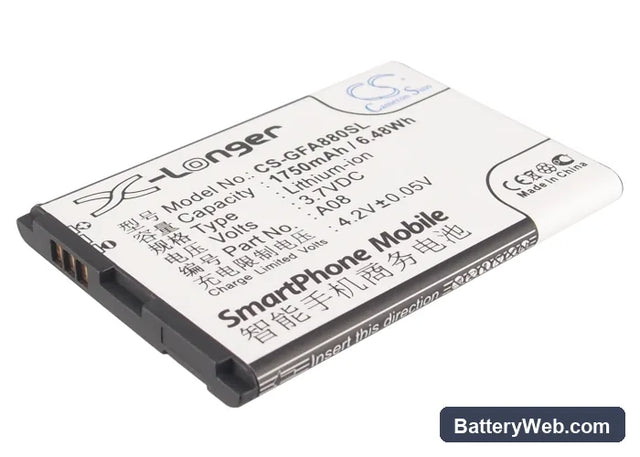 GFive A78 Replacement Battery, 3.7V, 1750mAh, Li-ion 1