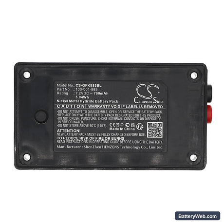 Gross Funk Ego Replacement Battery, 7.2V, 700mAh, Ni-MH 5