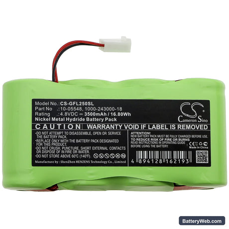 Geo-Fennel Fennel FL 250 VA-N Replacement Battery, 4.8V, 3500mAh, Ni-MH 3