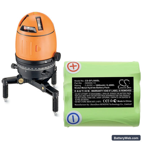 Geo-Fennel Multi-Liner FL 50 plus Replacement Battery, 3.6V, 1800mAh, Ni-MH 4