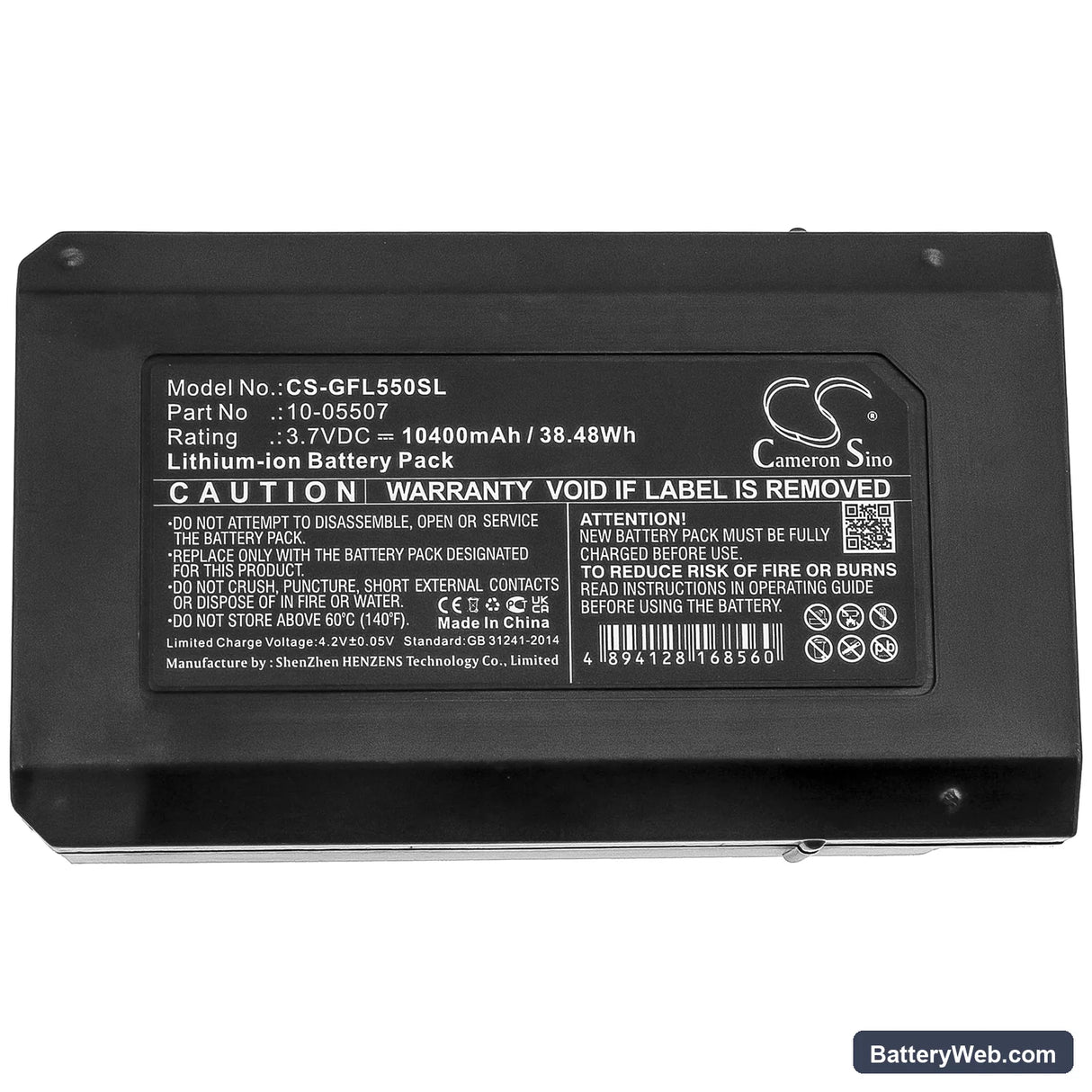 Geo-Fennel Rotationslaser FL 500 Replacement Battery, 3.7V, 10400mAh, Li-ion 5