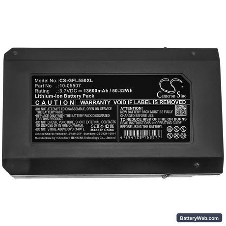 Geo-Fennel Rotationslaser FL 500 Replacement Battery, 3.7V, 13600mAh, Li-ion 5
