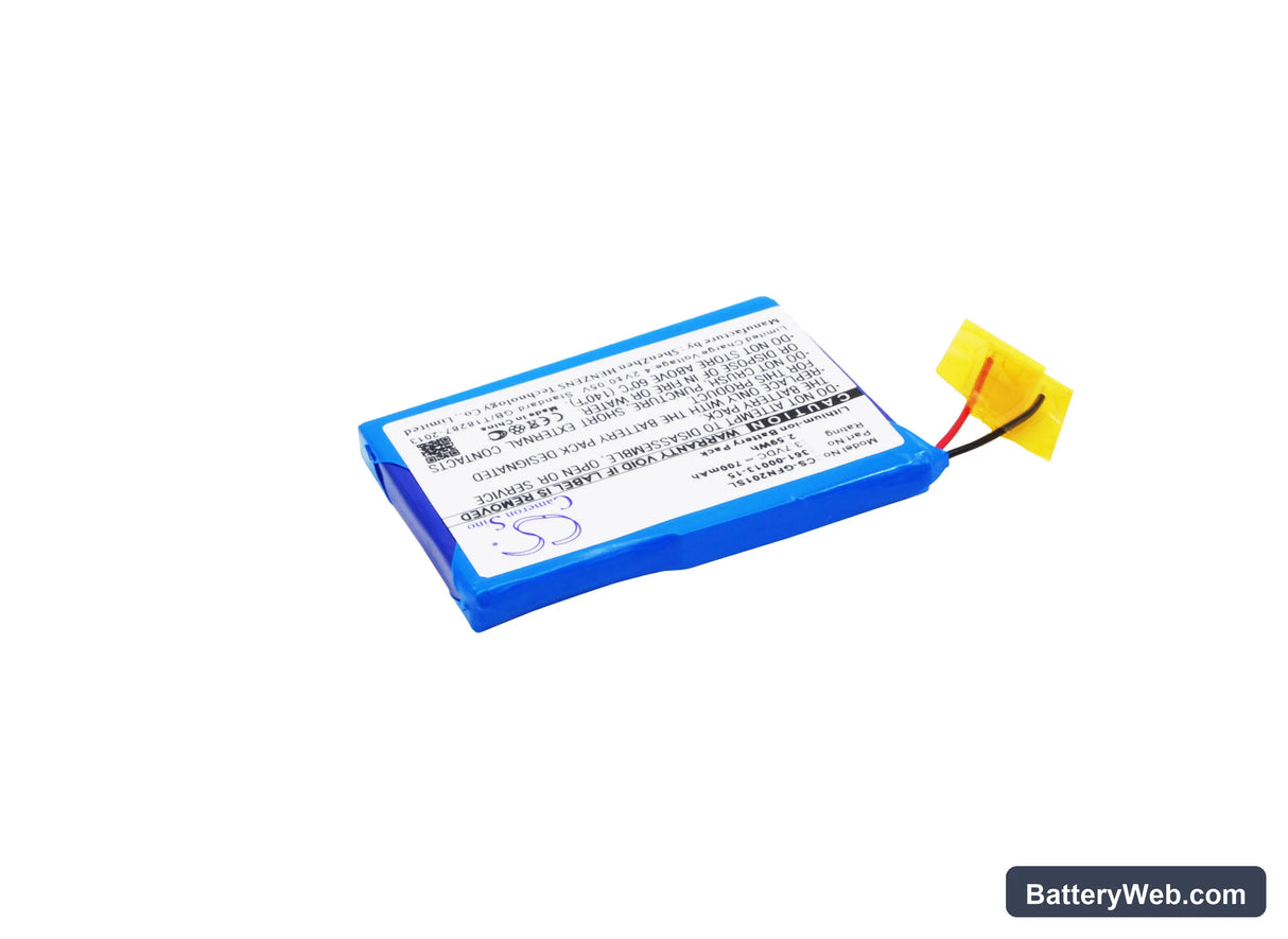 Garmin Foretrex 101 Replacement Battery, 3.7V, 700mAh, Li-ion 2