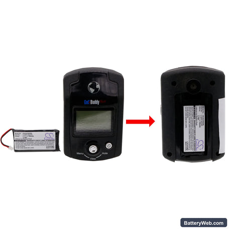 Golf Buddy Plus Replacement Battery, 3.7V, 750mAh, Li-ion 7