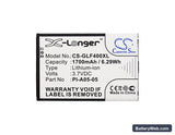 Golf Buddy World Replacement Battery, 3.7V, 1700mAh, Li-ion 5