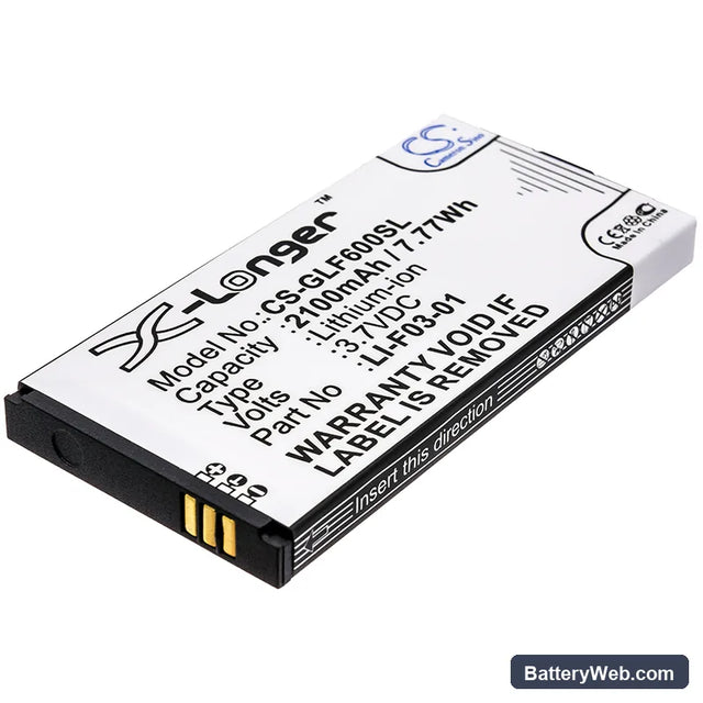 Golf Buddy PT4 Replacement Battery, 3.7V, 2100mAh, Li-ion 1