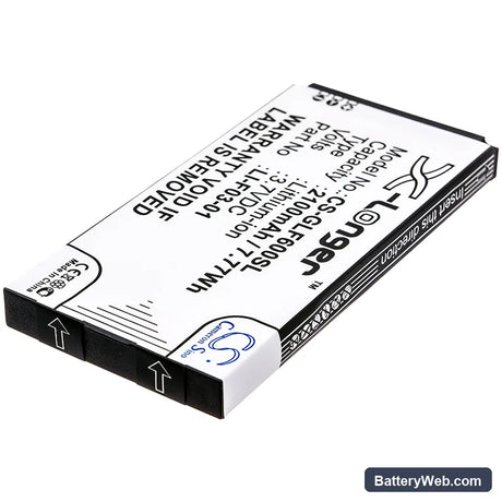Golf Buddy PT4 Replacement Battery, 3.7V, 2100mAh, Li-ion 2