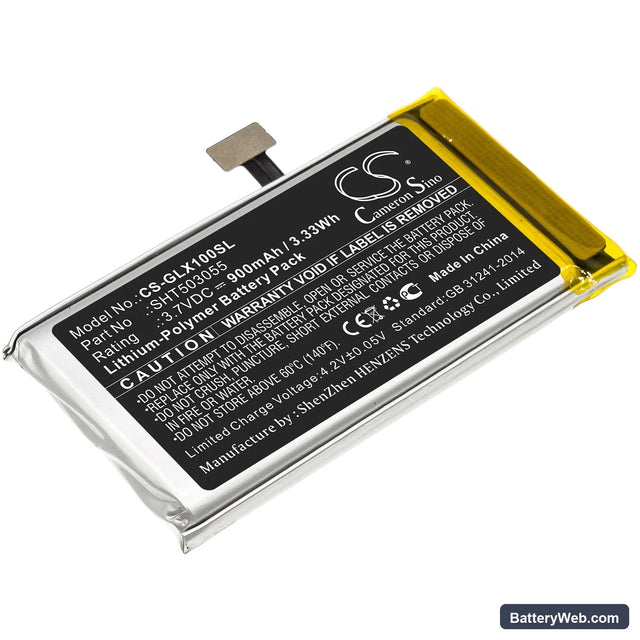 Golf Buddy VTX Replacement Battery, 3.7V, 900mAh, Li-Polymer 1
