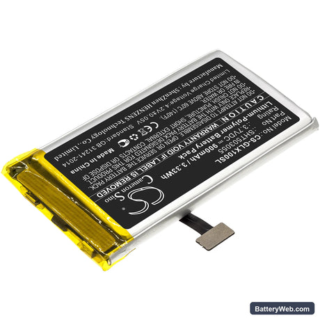 Golf Buddy VTX Replacement Battery, 3.7V, 900mAh, Li-Polymer 2