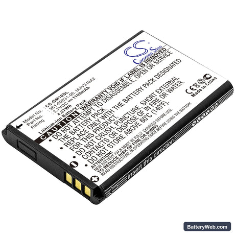 Garmin GPS Mobile 10 Replacement Battery, 3.7V, 1100mAh, Li-ion 1