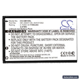 Garmin GPS Mobile 10 Replacement Battery, 3.7V, 1100mAh, Li-ion 3