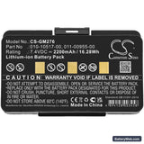 Garmin 010-00543-00 Replacement Battery, 7.4V, 2200mAh, Li-ion 3