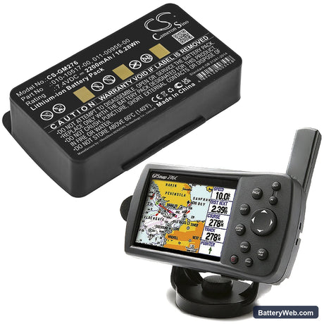 Garmin 010-00543-00 Replacement Battery, 7.4V, 2200mAh, Li-ion 4