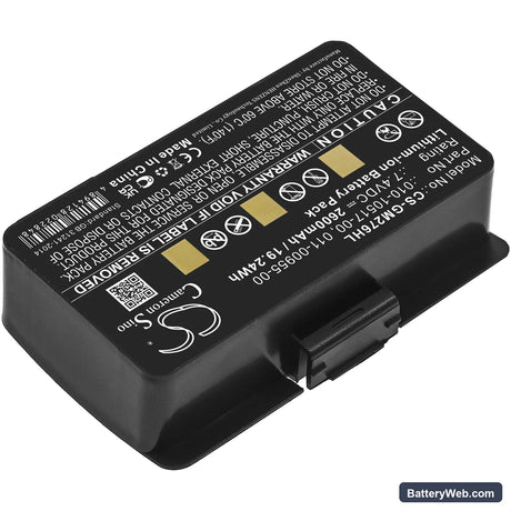 Garmin GPSMAP 276 Replacement Battery, 7.4V, 2600mAh, Li-ion 2