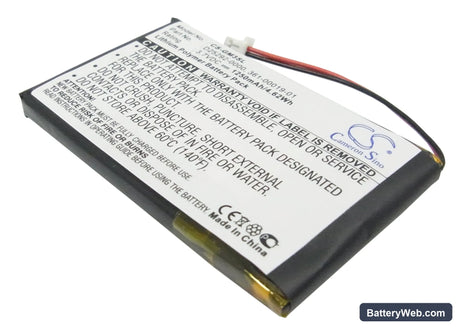 Garmin iQue M3 Replacement Battery, 3.7V, 1250mAh, Li-Polymer 1