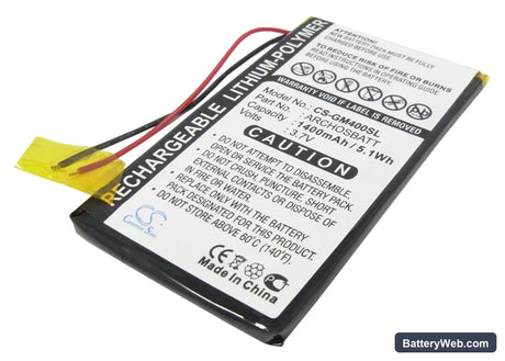 Archos Gmini 400 Replacement Battery, 3.7V, 1400mAh, Li-Polymer 1