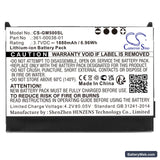 Garmin Nuvi 500 Replacement Battery, 3.7V, 1880mAh, Li-ion 5