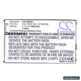 Garmin iQue M5 Replacement Battery, 3.7V, 1400mAh, Li-Polymer 5
