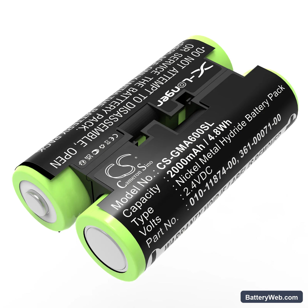 Garmin Oregon 600 Replacement Battery, 2.4V, 2000mAh, Ni-MH 1