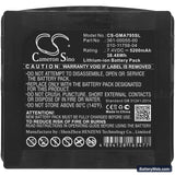 Garmin Aera 795 Replacement Battery, 7.4V, 5200mAh, Li-ion 3